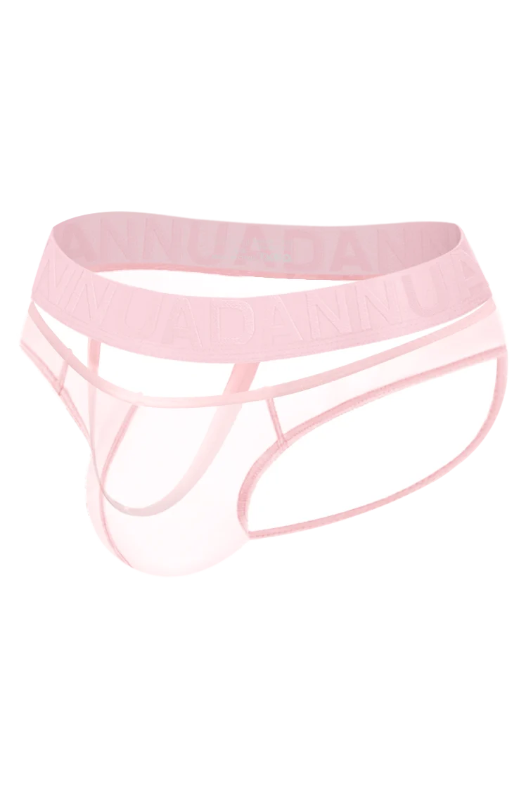 Men’s Sexy Sheer Thong with Ring & Strap Design