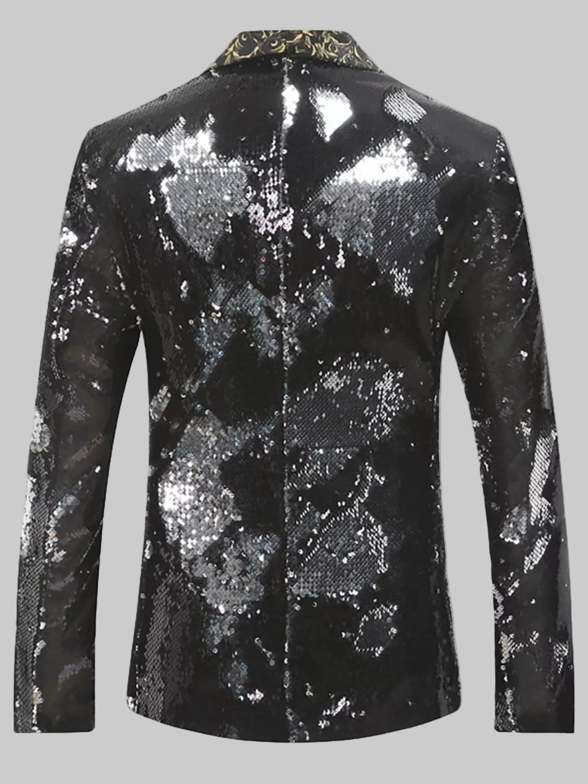 Men's Sequin Long Sleeve Blazer