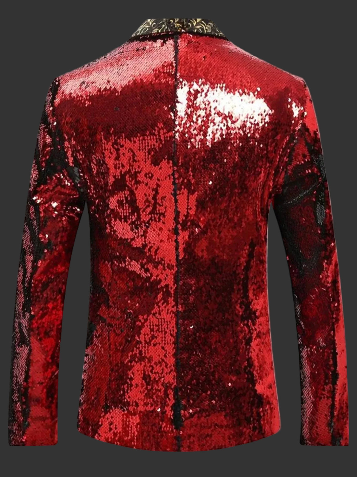 Men's Sequin Long Sleeve Blazer