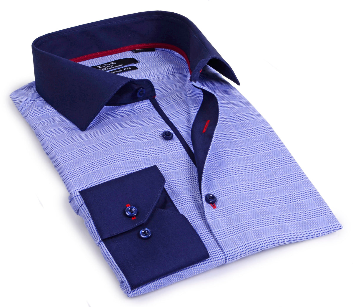 Button-Up Shirt //  - Tailored Fit - contrast  trimming - final sale - Size Small